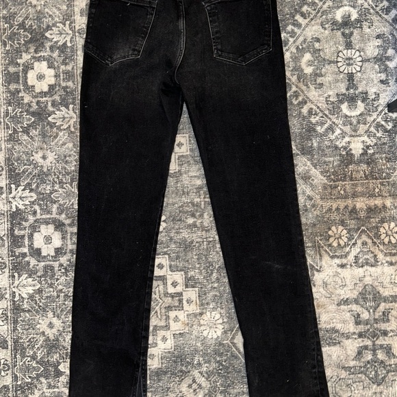 Anthropologie Pilcro Split Hem Straight Leg Jeans Women's 30 High Rise Black - Picture 4 of 6